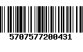 Código de Barras 5707577200431