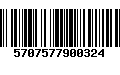 Código de Barras 5707577900324