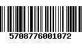 Código de Barras 5708776001072