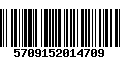 Código de Barras 5709152014709