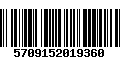 Código de Barras 5709152019360