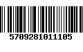 Código de Barras 5709281011105