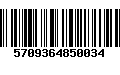 Código de Barras 5709364850034