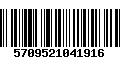 Código de Barras 5709521041916