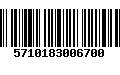 Código de Barras 5710183006700