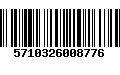 Código de Barras 5710326008776