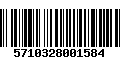 Código de Barras 5710328001584