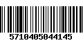 Código de Barras 5710405044145