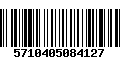 Código de Barras 5710405084127