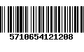 Código de Barras 5710654121208