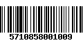 Código de Barras 5710858001009