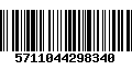 Código de Barras 5711044298340