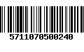 Código de Barras 5711070500240