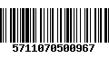 Código de Barras 5711070500967