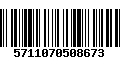 Código de Barras 5711070508673