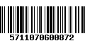 Código de Barras 5711070600872