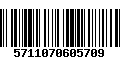 Código de Barras 5711070605709