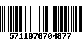 Código de Barras 5711070704877