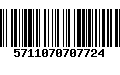 Código de Barras 5711070707724