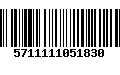 Código de Barras 5711111051830