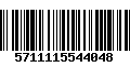 Código de Barras 5711115544048