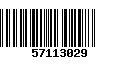 Código de Barras 57113029