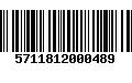 Código de Barras 5711812000489