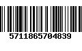 Código de Barras 5711865704839