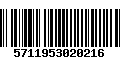 Código de Barras 5711953020216