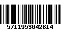 Código de Barras 5711953042614