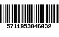 Código de Barras 5711953046032