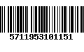 Código de Barras 5711953101151