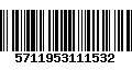 Código de Barras 5711953111532