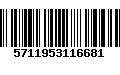 Código de Barras 5711953116681