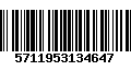 Código de Barras 5711953134647