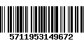 Código de Barras 5711953149672