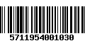 Código de Barras 5711954001030