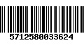 Código de Barras 5712580033624