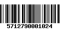 Código de Barras 5712790001024