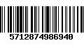 Código de Barras 5712874986940