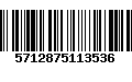 Código de Barras 5712875113536