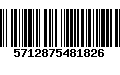 Código de Barras 5712875481826