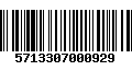 Código de Barras 5713307000929