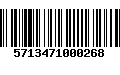 Código de Barras 5713471000268