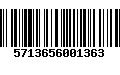 Código de Barras 5713656001363