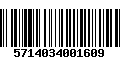 Código de Barras 5714034001609