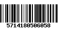 Código de Barras 5714180506058