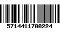 Código de Barras 5714411700224