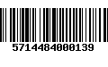 Código de Barras 5714484000139