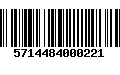 Código de Barras 5714484000221